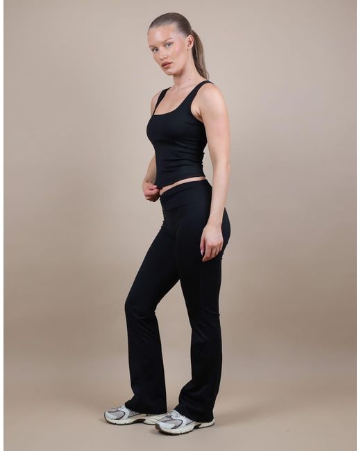 SIMMI Black Square Neck Tank Top
