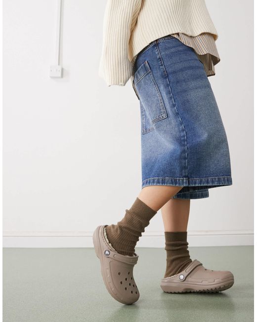 CROCSTM Blue – klassische, gefütterte clogs