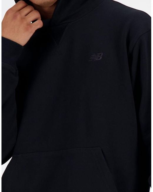 New Balance Blue Athletics French Terry Hoodie for men