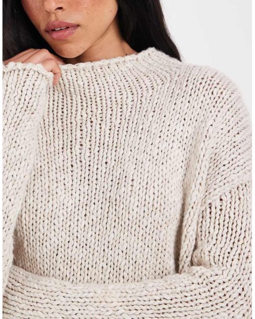 Free People Natural Opal Knitted Sweater