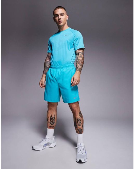 Nike Blue Challenger Dri-fit 7 Inch Shorts for men