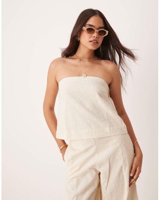 ASOS Natural – trägerloses oberteil