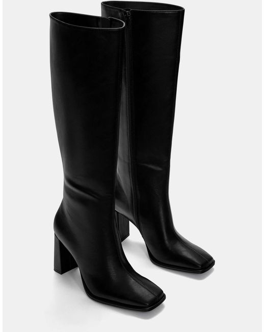 Pull&Bear Black – stiefel
