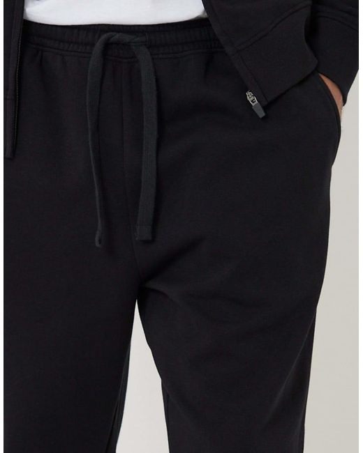 Threadbare Black Tapered Joggers for men