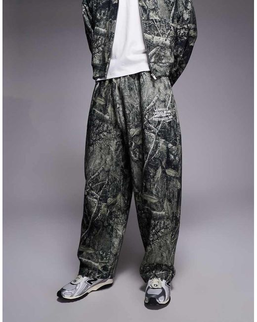 Good For Nothing Gray Co-ord baggy Realtree Camo joggers for men
