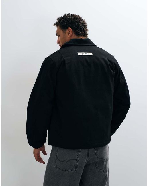 Prohibited Black Fireman Clasp Jacket for men