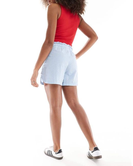 JJXX Red Seersucker Shorts