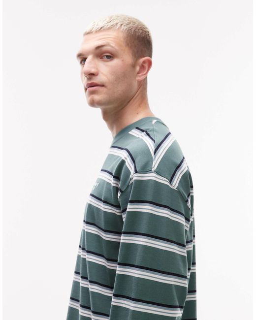 Holm - t-shirt à manches longues et rayures horizontales Carhartt pour homme en coloris Gray