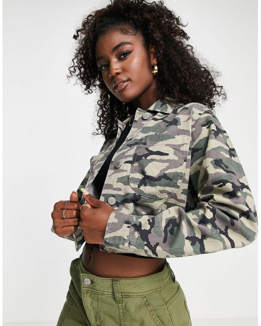 Miss Selfridge Cropped Denim Jacket 