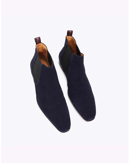 KG by Kurt Geiger Blue Pax Chelsea Boots for men