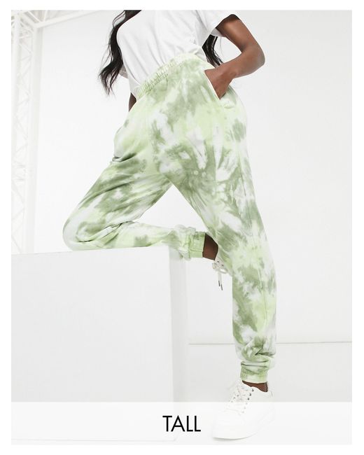 TOPSHOP Tall - Tie-dye joggingbroek in 