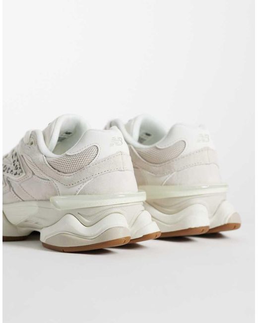 New Balance White 9060 Trainers
