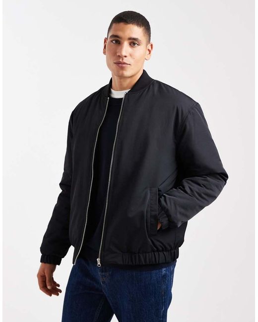 ASOS Blue Bomber Jacket for men