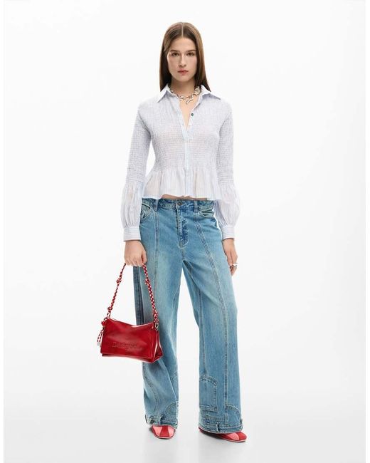 Desigual Red Medium Logo Bag