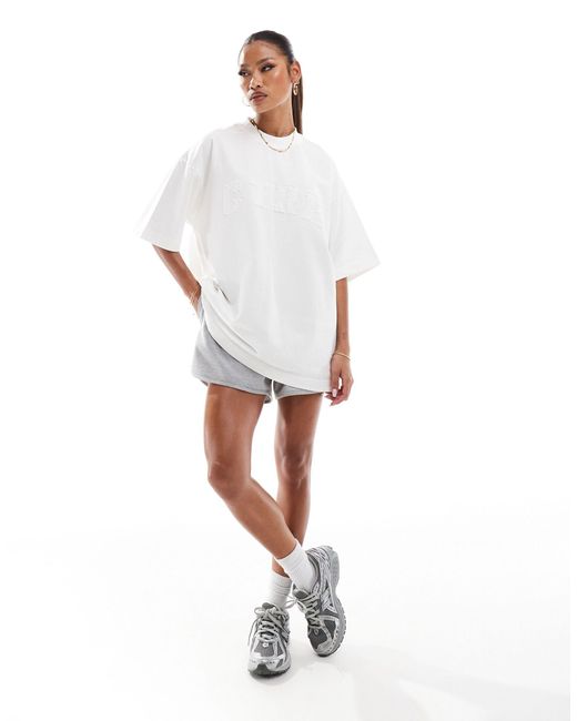 The Couture Club White Oversized Logo T-shirt