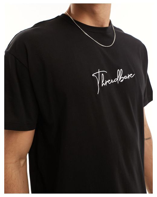 Confezione multipack di t-shirt nere e grigie di Threadbare in Black da Uomo