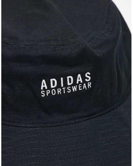 Adidas Originals Black Adidas Sportswear Bucket Hat