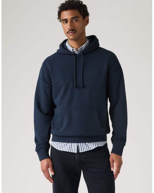Levi's Blue New Original Housemark Hoodie for men
