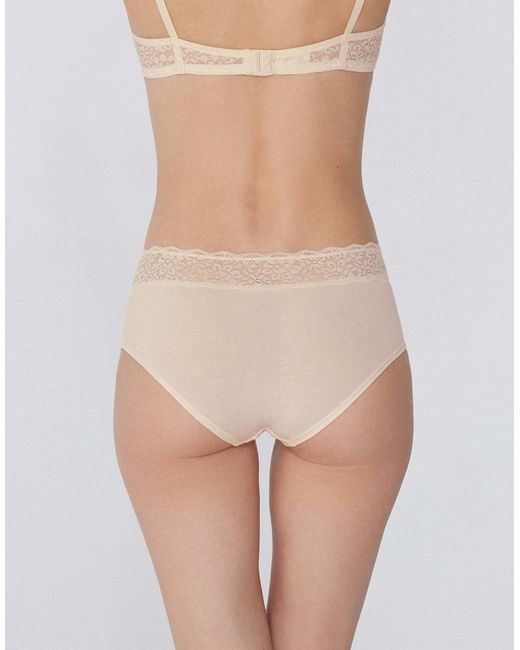 Tezenis White French Knickers With Lace