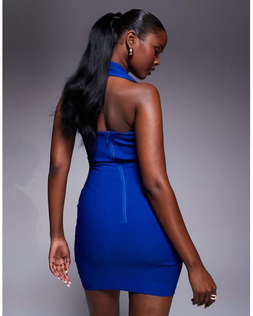 Vesper Blue – bodycon-minikleid aus bengaline
