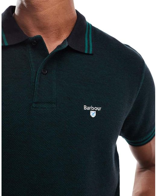 Barbour Blue Haverton Tailored Polo Shirt for men