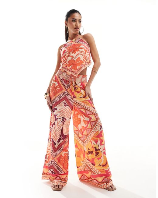 Pantalon imprimé foulard sale