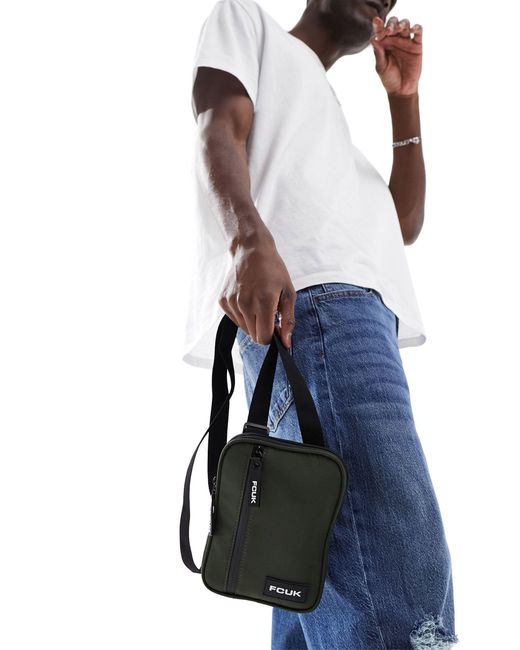 French Connection Fcuk Flight Bag in Green for Men Lyst