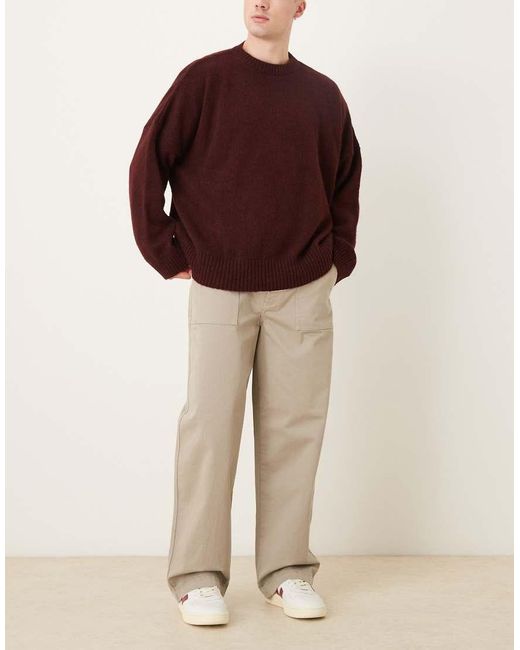 Calvin Klein Natural Barrel Utility Cargo Trousers for men