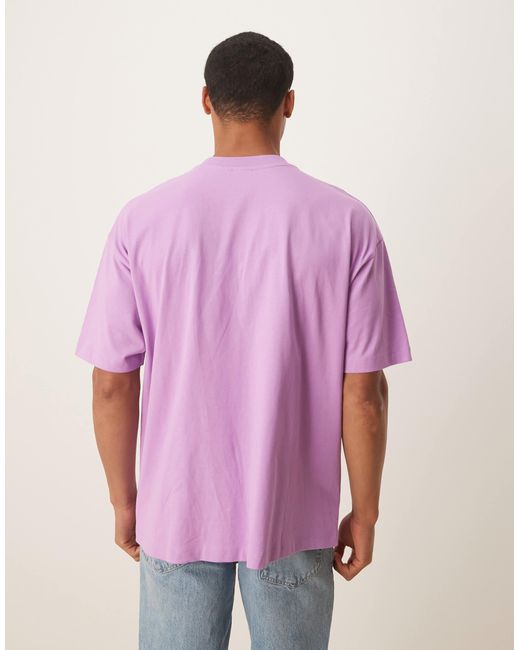 ASOS Purple Unisex Oversized T-shirt With Nirvana Print