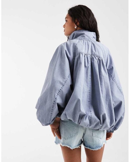 Free People Blue Chelsea Jacket