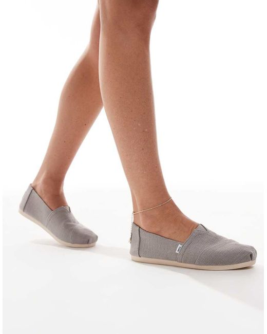 TOMS Gray Alpargata Shoes