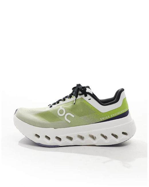 Zapatillas De Deporte Verdes Y Blancas Para Correr Cloudsurfer Next De On On Shoes de color White