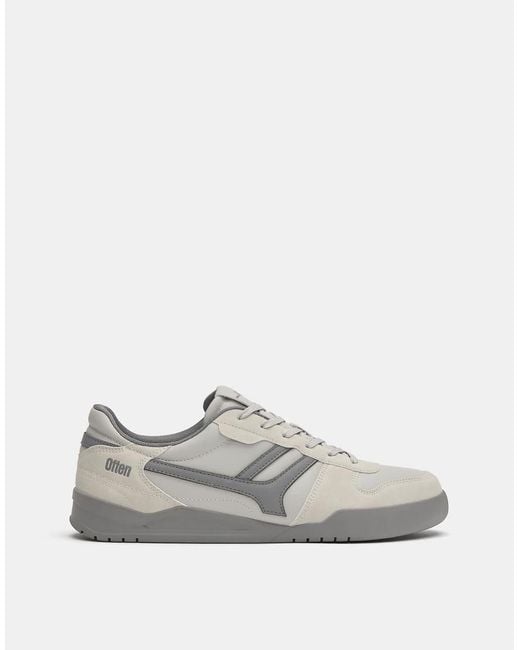 Pull&Bear White Retro Trainers for men