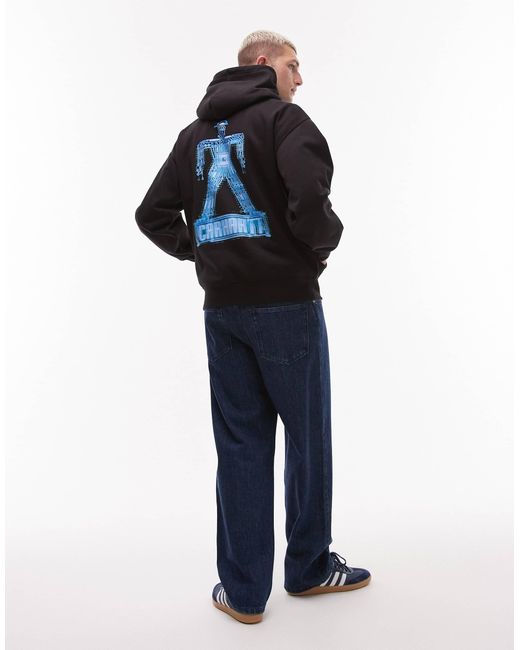 Carhartt – electric boogie – oversize-kapuzenpullover in Blue für Herren