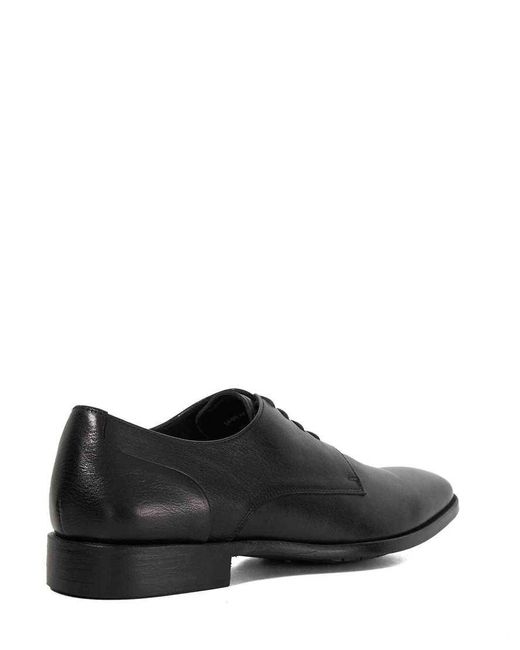 Dune Black Sole Derby Shoes for men