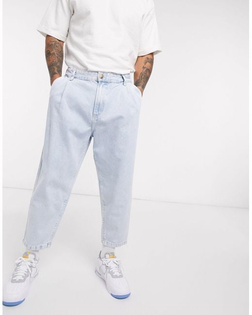 Pantalon coupe ballon - Lavande Bershka pour homme en coloris Bleu | Lyst