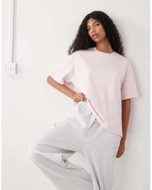 Monki Pink Oversized T-shirt