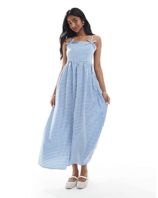 daisy dress blue Blue 1950s Halter Lace Daisy Dress
