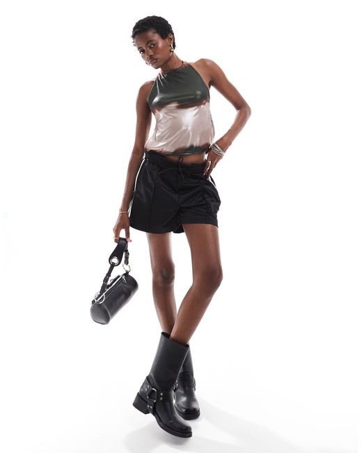 Collusion Multicolor – anschmiegsames, rückenfreies neckholder-oberteil mit farbverlauf