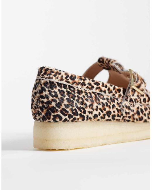 Clarks Brown Wallabee T Bar Shoes