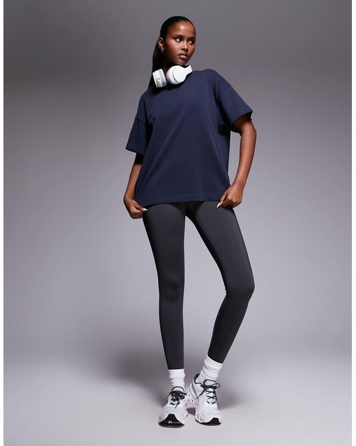 4505 Blue Icon Heavyweight Cotton Oversized T-shirt With Quick Dry Finish