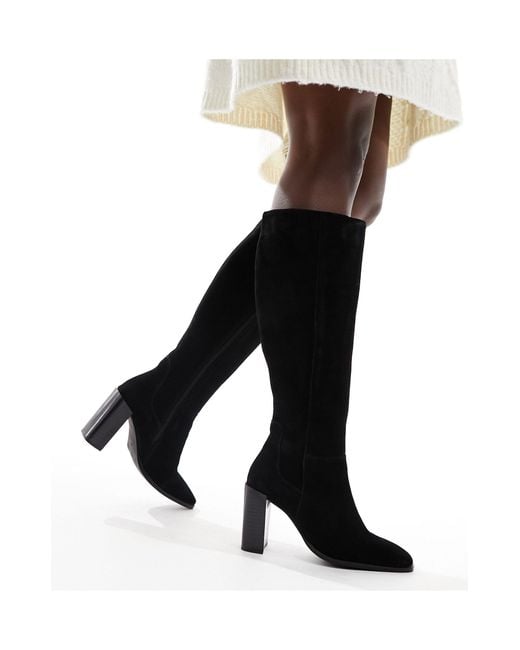 Simply Be White Heeled Knee Boots