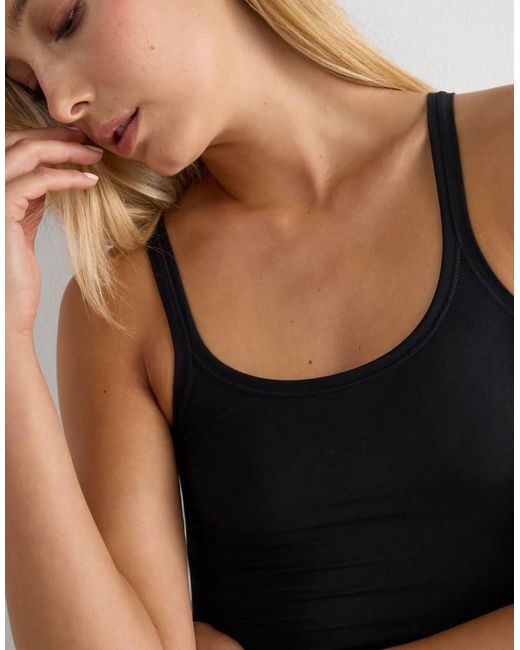 Intimissimi Black Ultralight Cotton Top