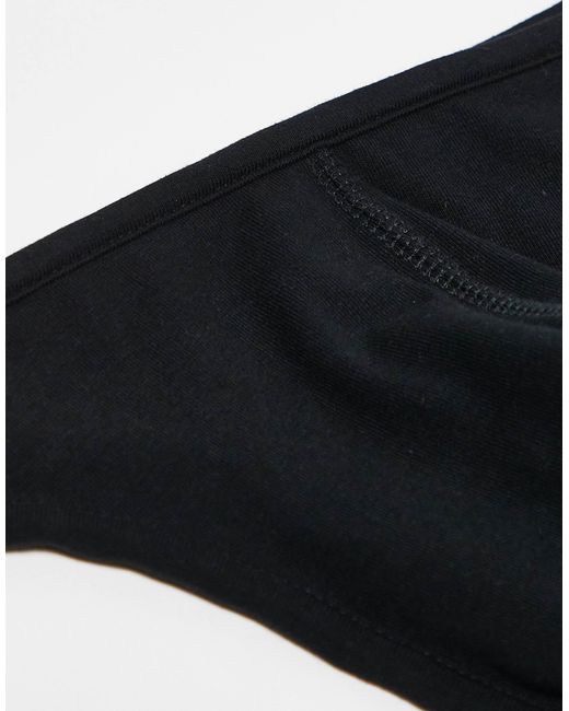 ASOS Black Thong for men