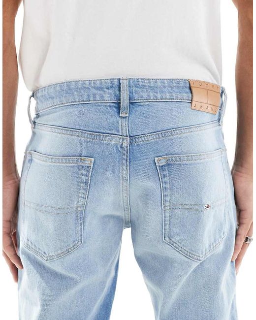 Vaqueros De Corte Tapered Slim Con Lavado Claro Austin De -Azul Tommy Hilfiger de hombre de color Blue