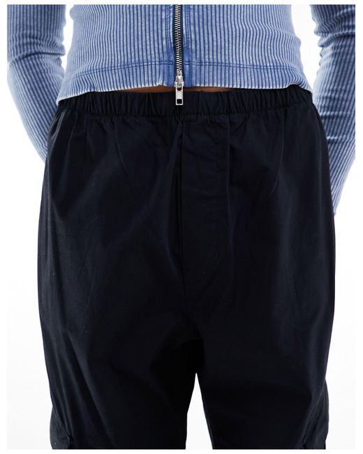 Weekday Blue Paul Loose Fit Cargo Pants for men