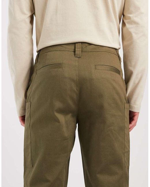 ASOS Natural Straight Cargos for men