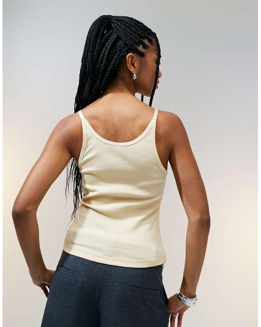 ASOS Multicolor Strap Detail Scoop Neck Singlet