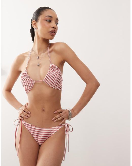 Weekday Red Multiway Bikini Top
