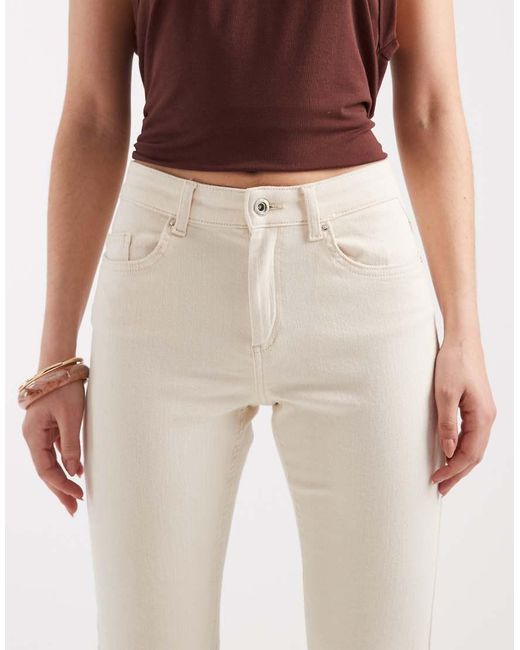 ONLY White Blush Flare Jeans